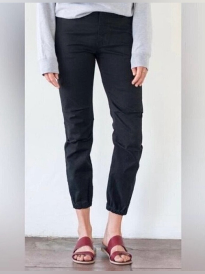 Nili Lotan Shon Cropped French Military Pants Carbon Grey Sz 4 Gorpcore Utility